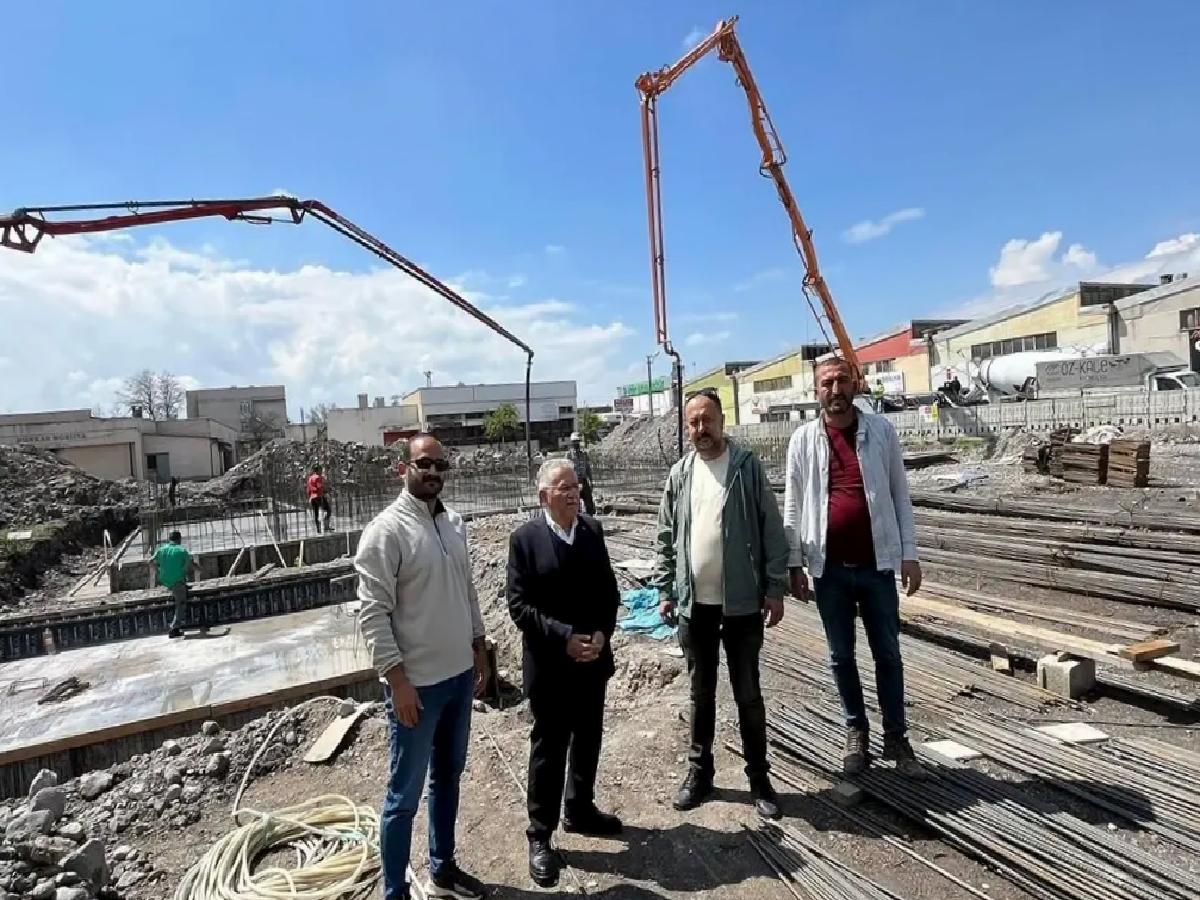 Kayseri’de Yeni Cami İnşaatı İncelendi