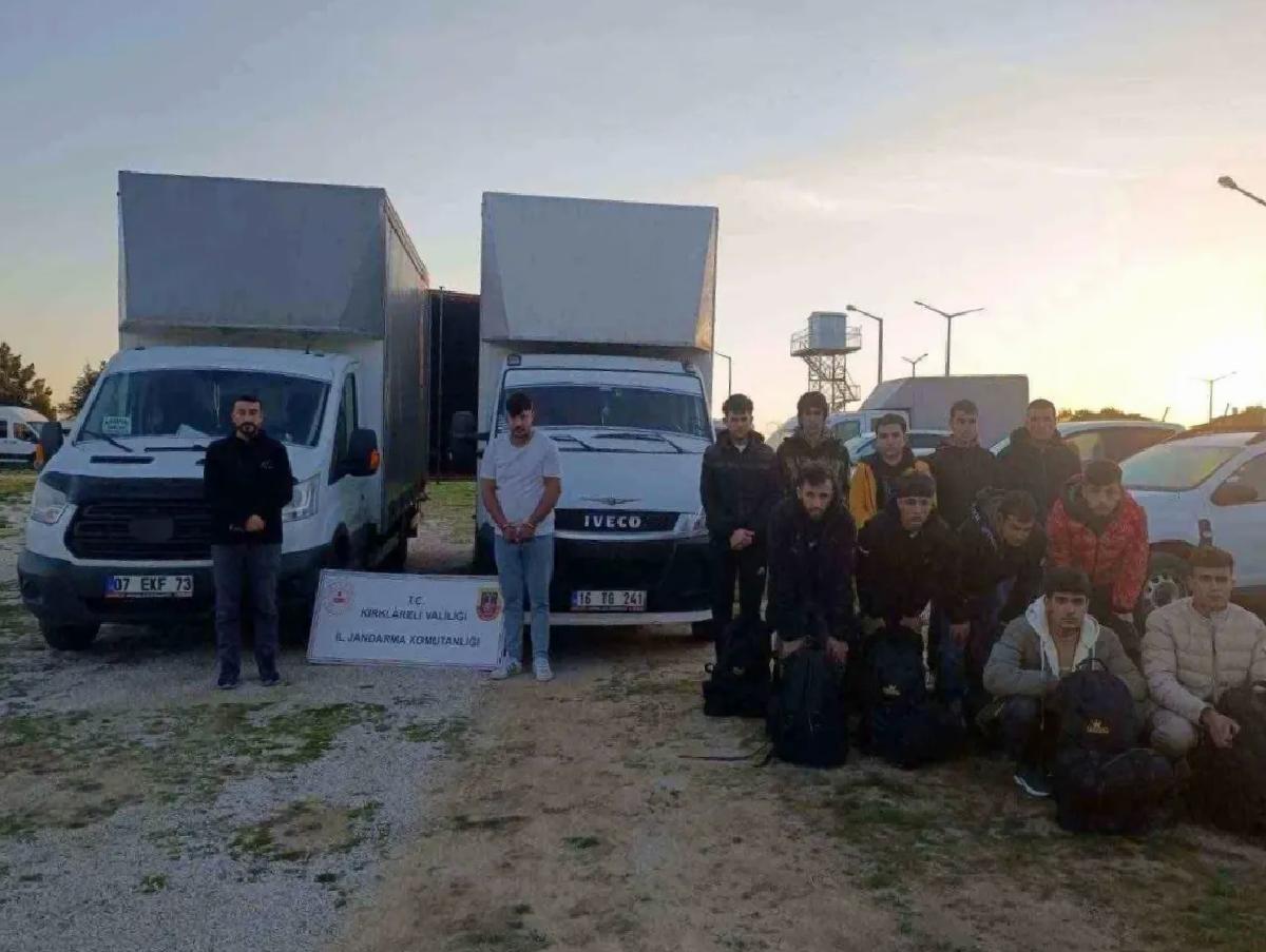 Kırklareli’nde 110 Kaçak Göçmen Yakalandı
