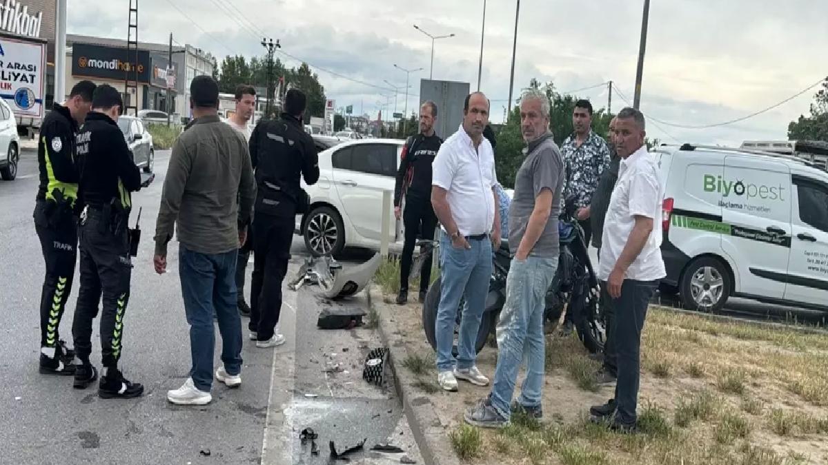 Kırklareli’nde Motosiklet Kazası