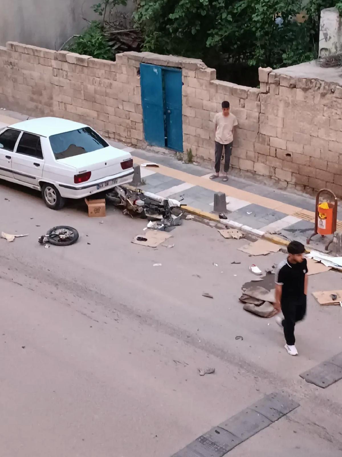 Kızıltepe’de Trafik Kazası: Motosikletli Ağır Yaralı