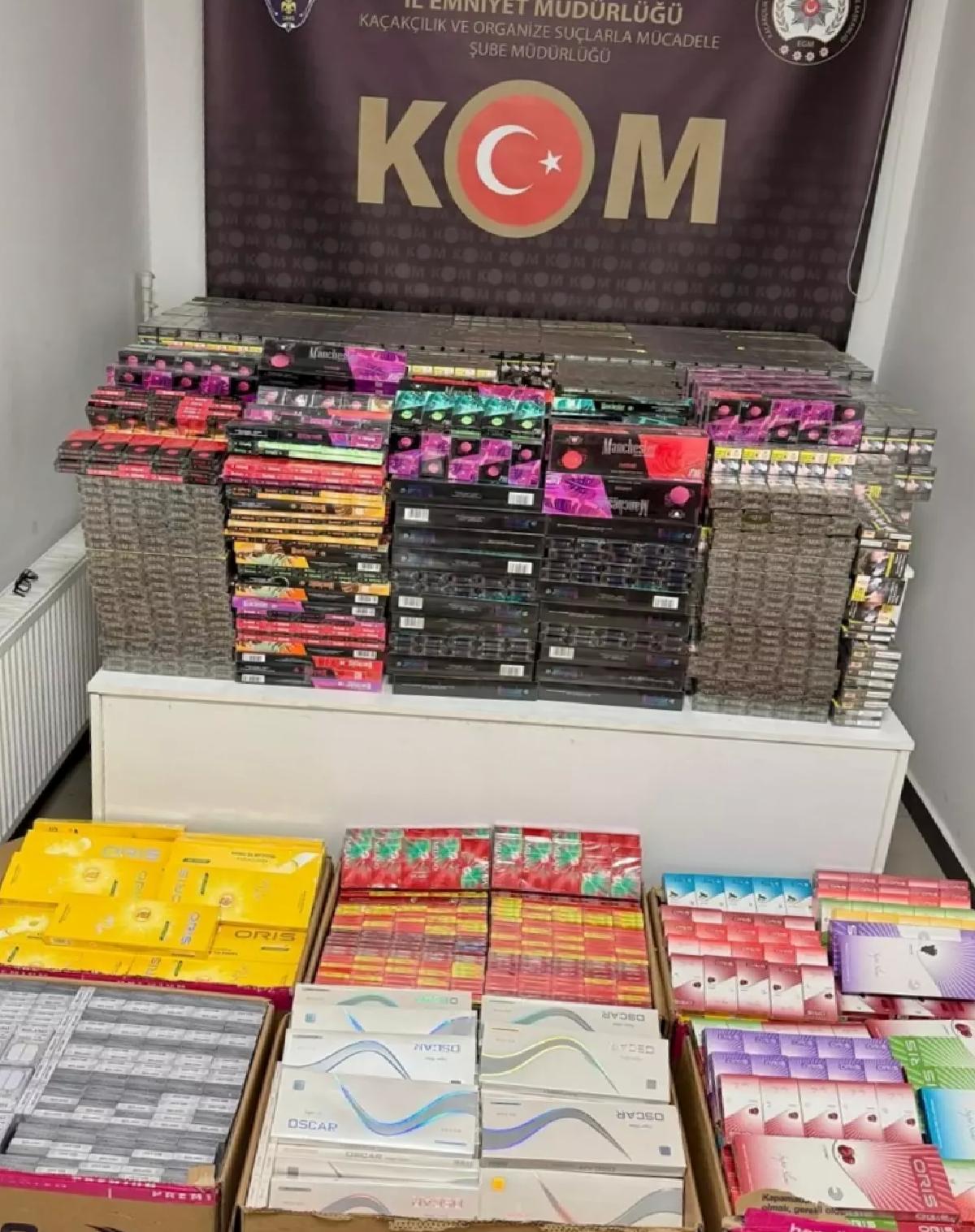 Kocaeli’de 27 Bin Paket Kaçak Sigara Ele Geçirildi