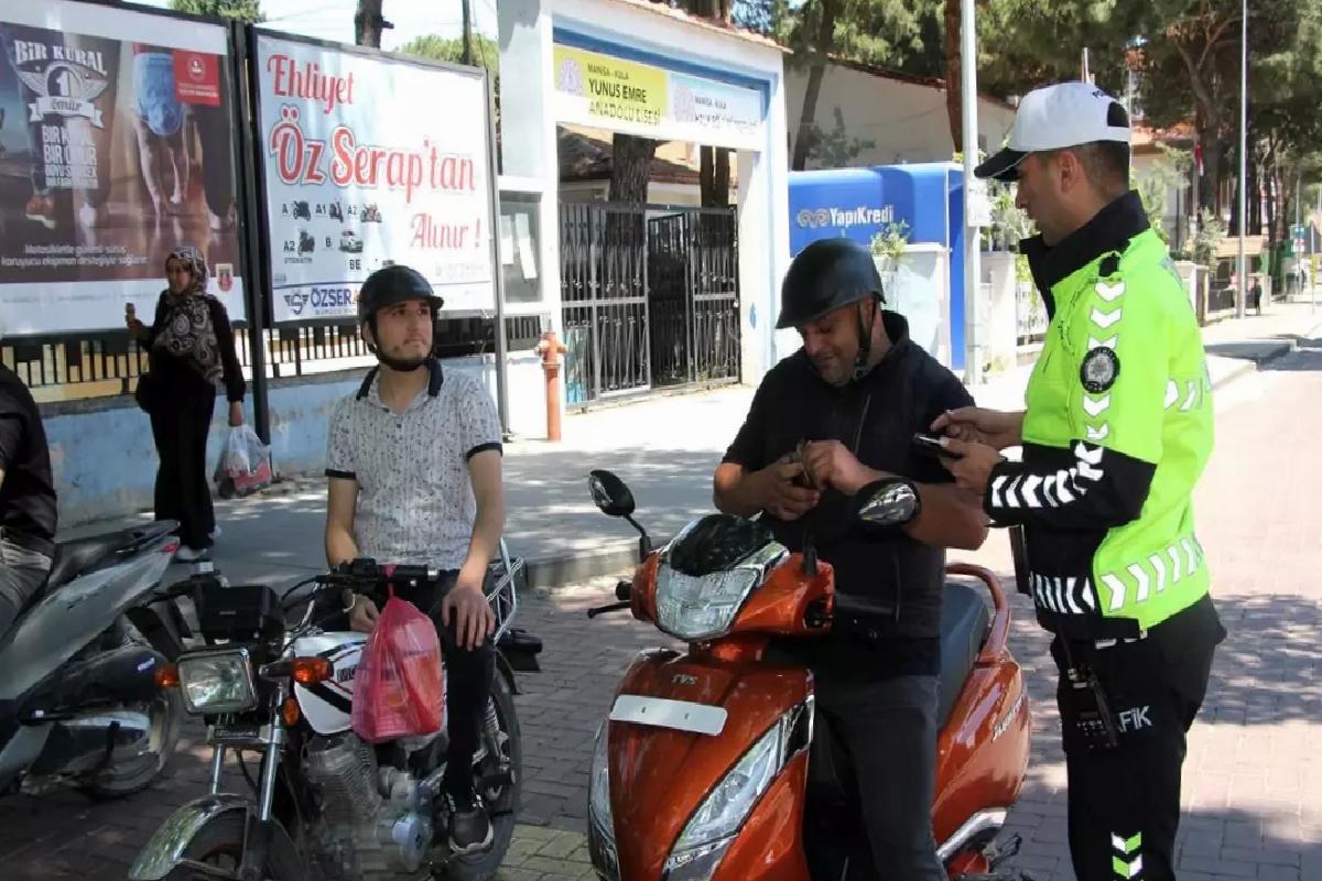 Kula’da Dronlu Trafik Denetimi