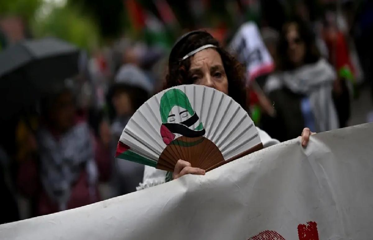 Madrid’de Gazze için büyük protesto