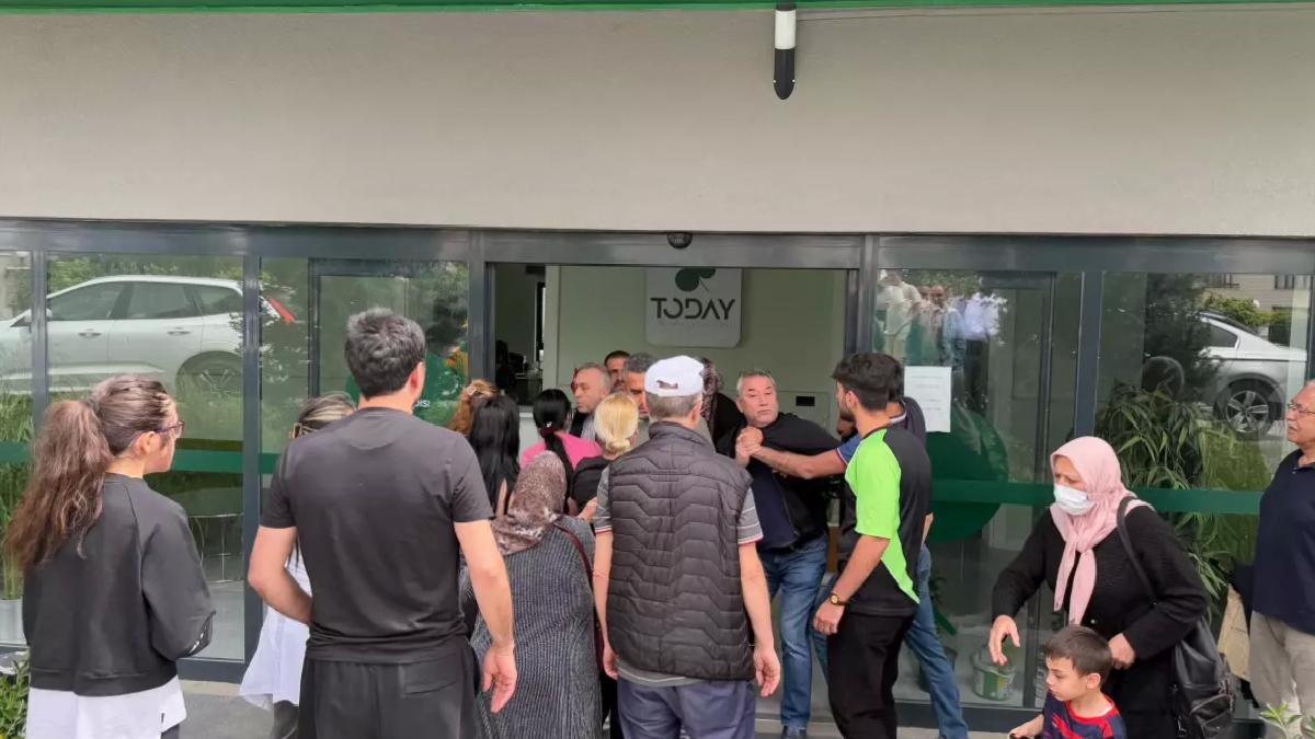 Mağdurlar İnşaat Önünde Eylem Yaptı
