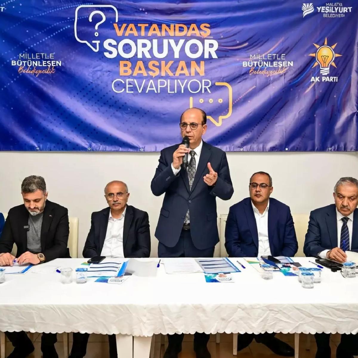 Malatya’da Başkanlar, Tecde Mahallesi’nde Vatandaşlarla Buluştu