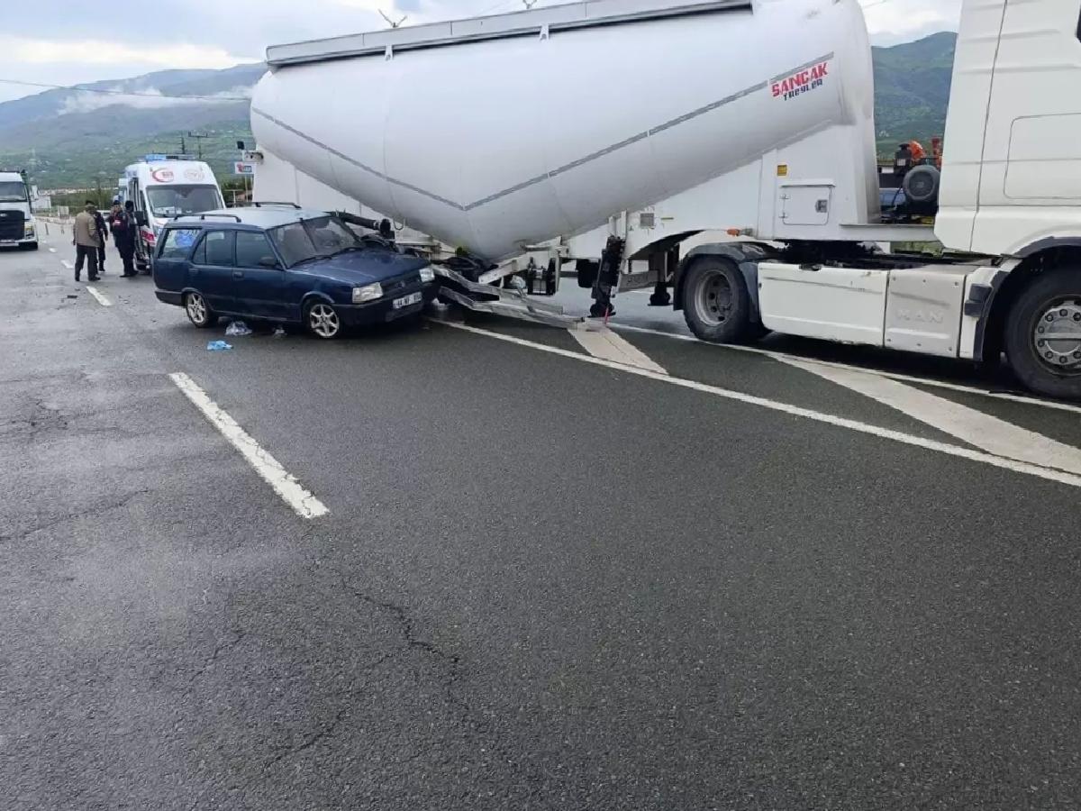 Malatya’da Tır ve Otomobil Çarpıştı: 1 Yaralı