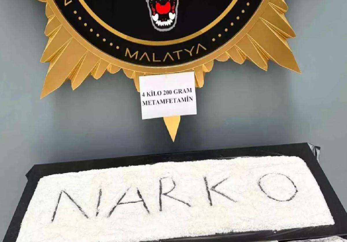 Malatya’da Uyuşturucu Operasyonu: 4.2 Kilo Metamfetamin Ele Geçirildi