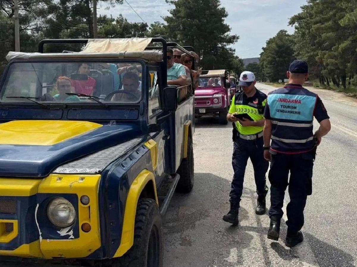 Marmaris’te Cip Safari Denetimi: 7 Sürücüye Ceza