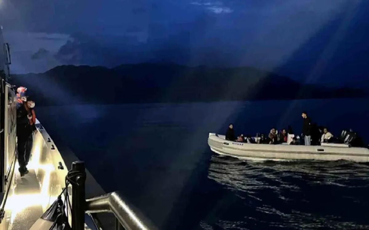 Marmaris’te Düzensiz Göçmen Kurtarıldı