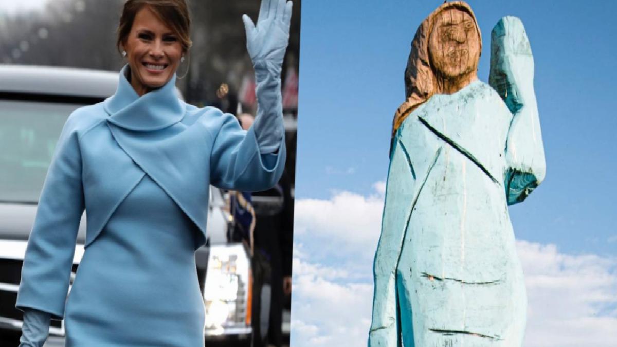 Melania Trump’ın Slovenya’daki heykeli kayboldu