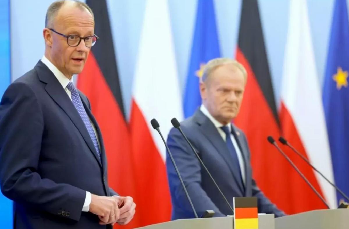 Merz, Polonya’da Tusk ile Görüştü
