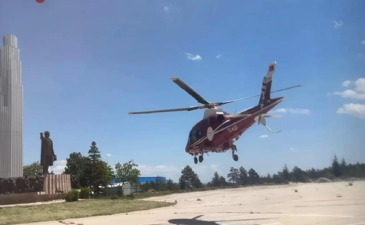 Mide Kanaması Geçiren Hasta Hava Ambulansı ile Taşındı
