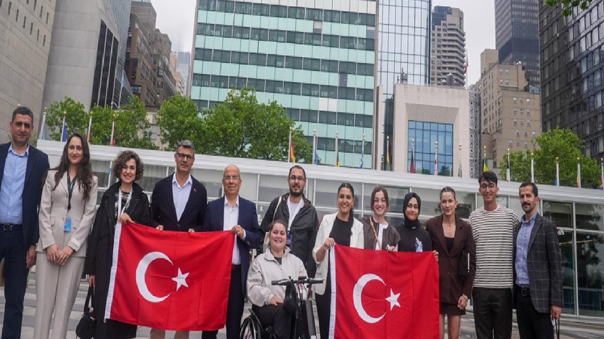 Milli sporcular, BM Genel Merkezi’ni ziyaret etti