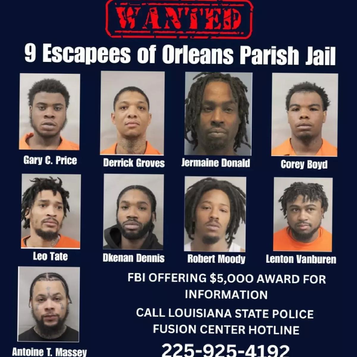New Orleans’ta 11 Mahkum Kaçtı
