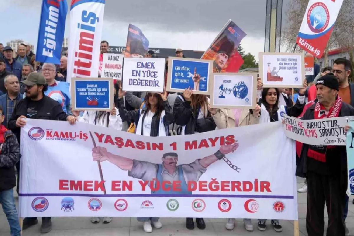 Niğde’de 1 Mayıs Kutlaması