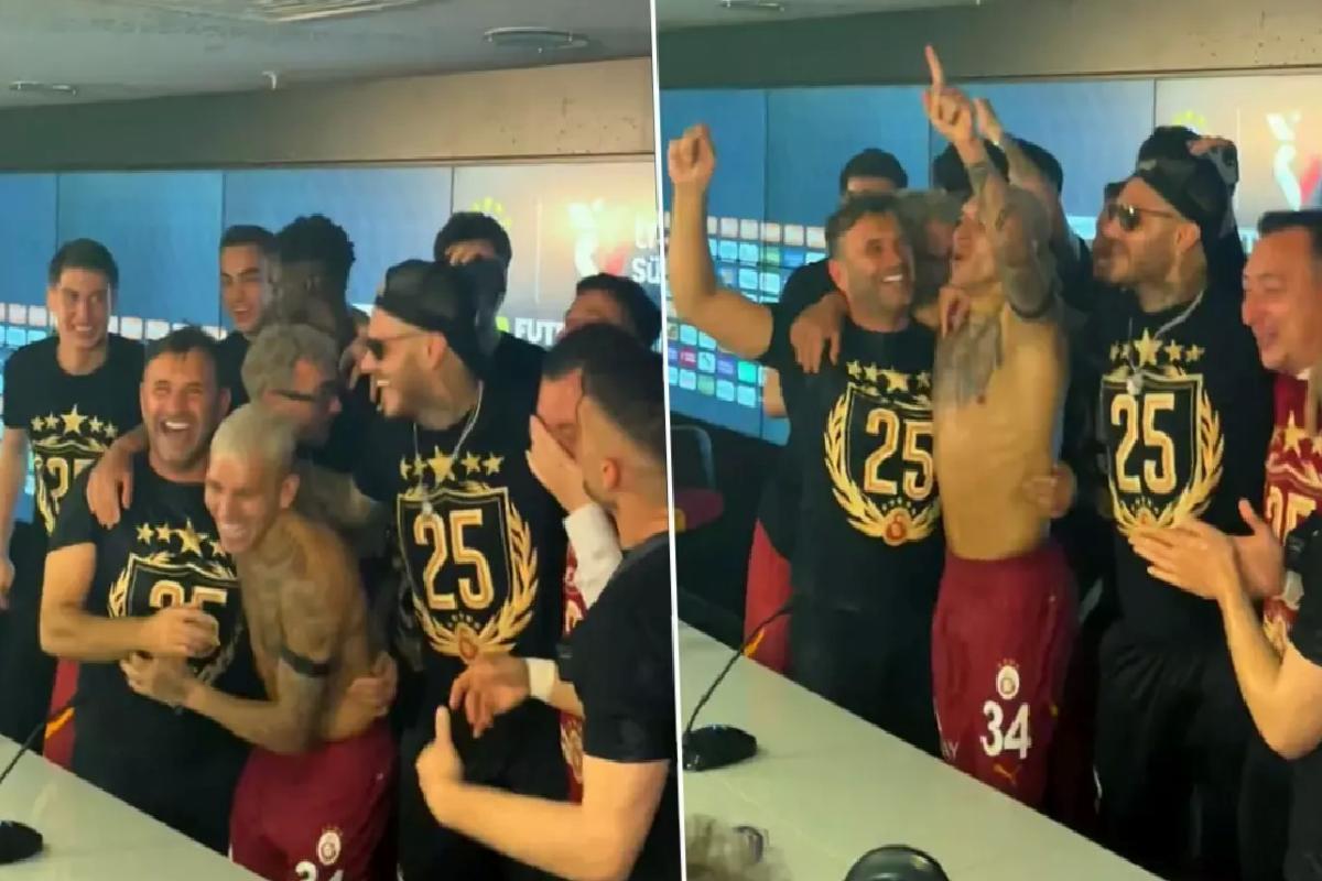 Okan Buruk’u istifaya davet ettiler! İşte futbolcuların basın toplantısını bastığı anlar