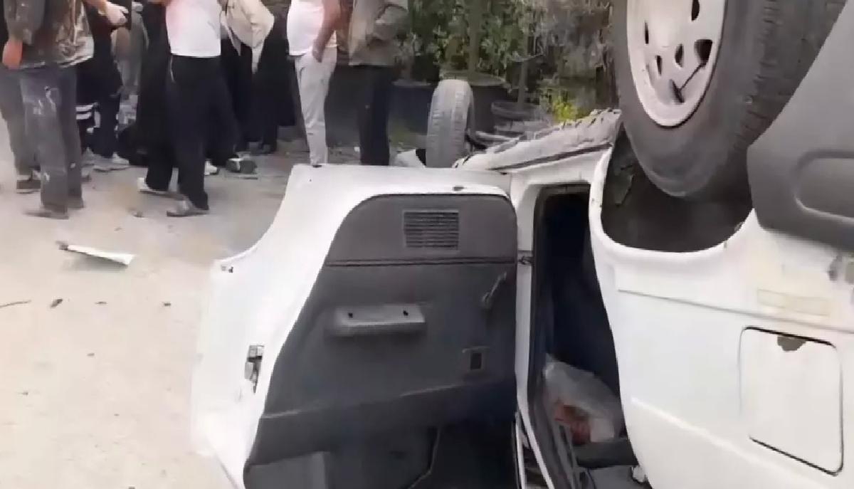 Sakarya’da Ters Dönün Otomobilde Yaralı