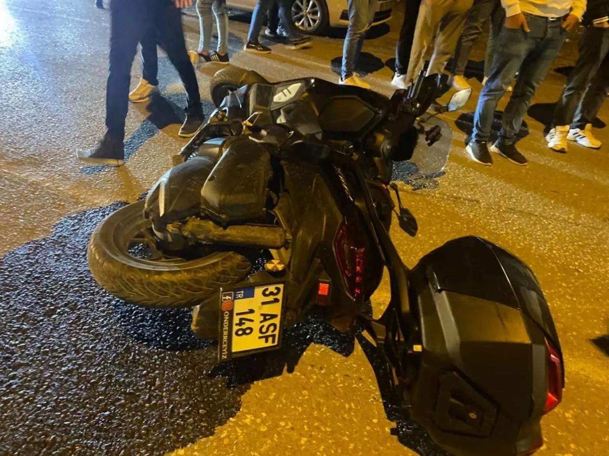Samandağ’da Motosiklet Kazası