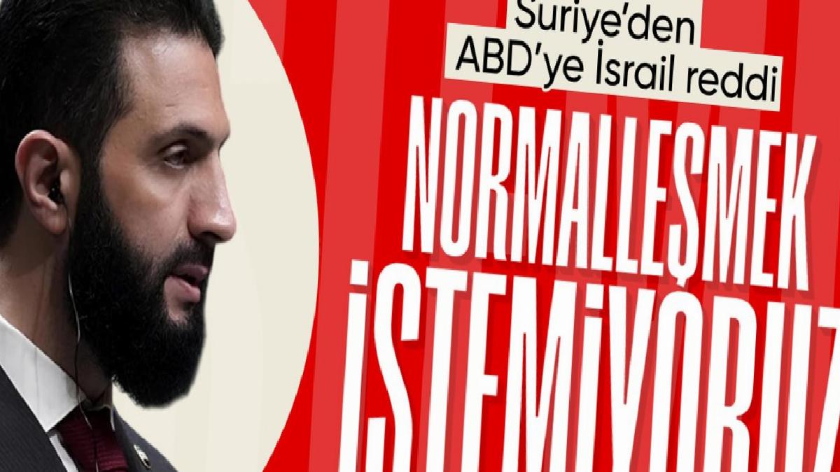 Şam’dan ABD’ye ret: İsrail ile normalleşmek istemiyoruz