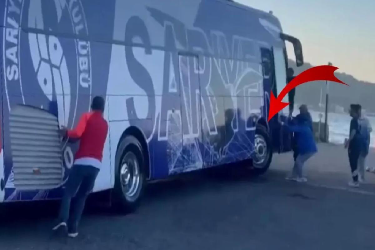 Şampiyon takımın otobüsü devrilmekten son anda kurtuldu