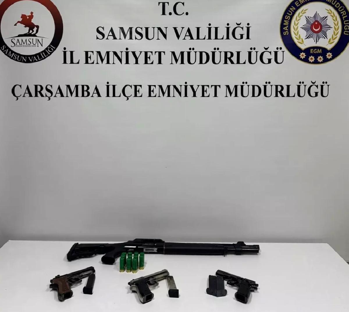 Samsun’da Eve Operasyon: Silah ve Mühimmat Ele Geçirildi