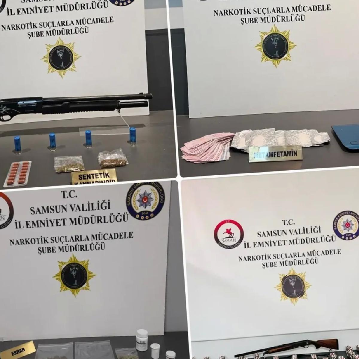 Samsun’da Uyuşturucu Operasyonu: 3 Gözaltı