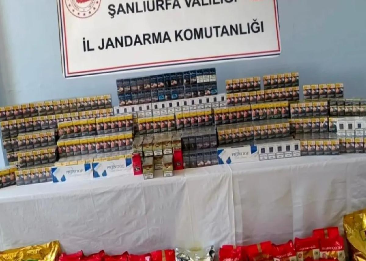 Şanlıurfa’da Kaçak Çay ve Tütün Ele Geçirildi