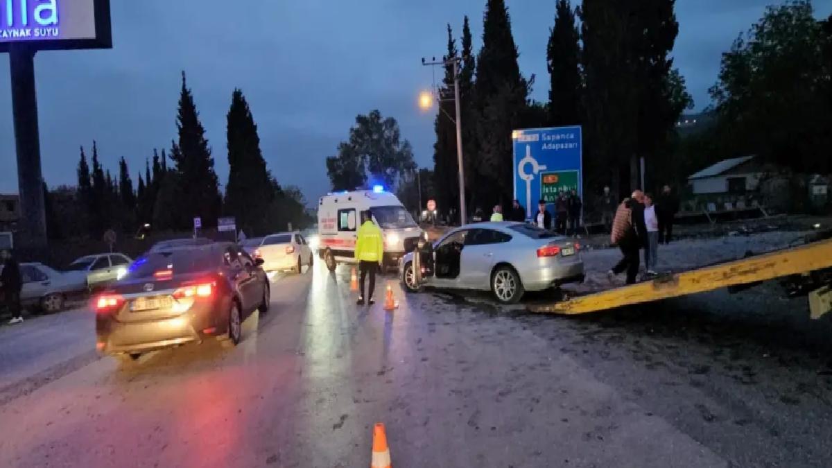 Sapanca’da Taksi ve Otomobil Kazası: 6 Yaralı