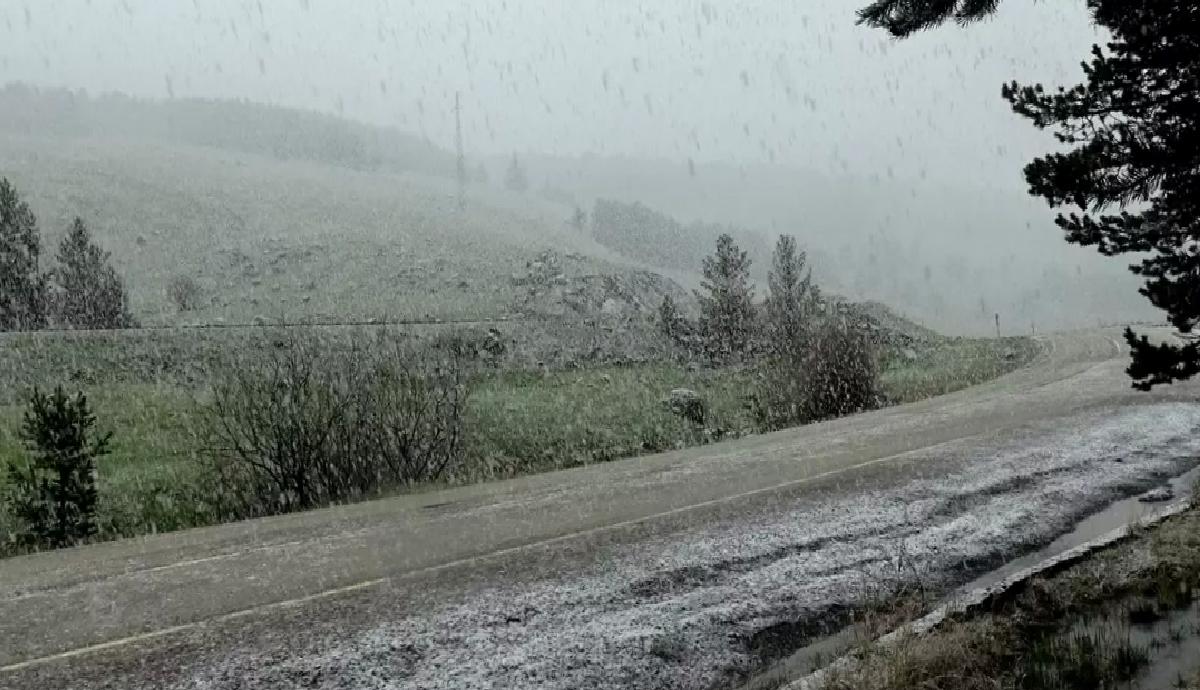 Sarıkamış’ta Sağanak ve Kar Etkili