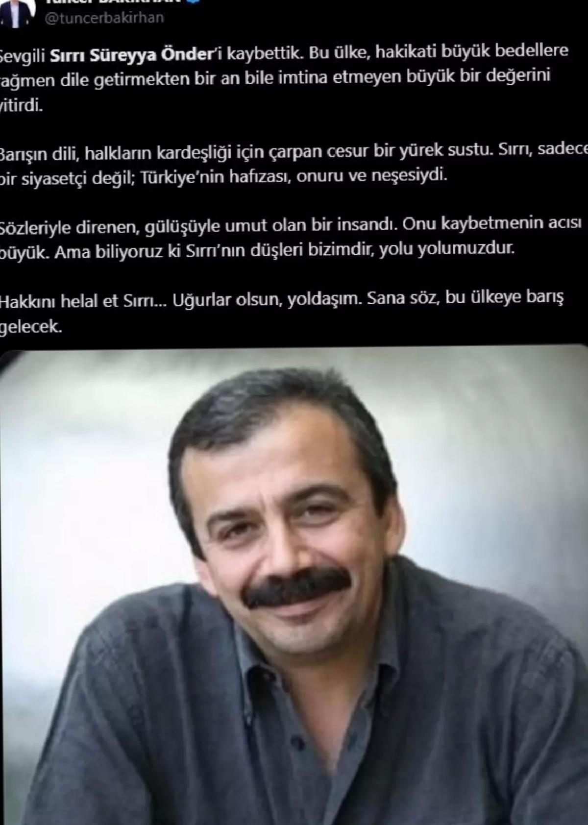 Sırrı Süreyya Önder’e Veda