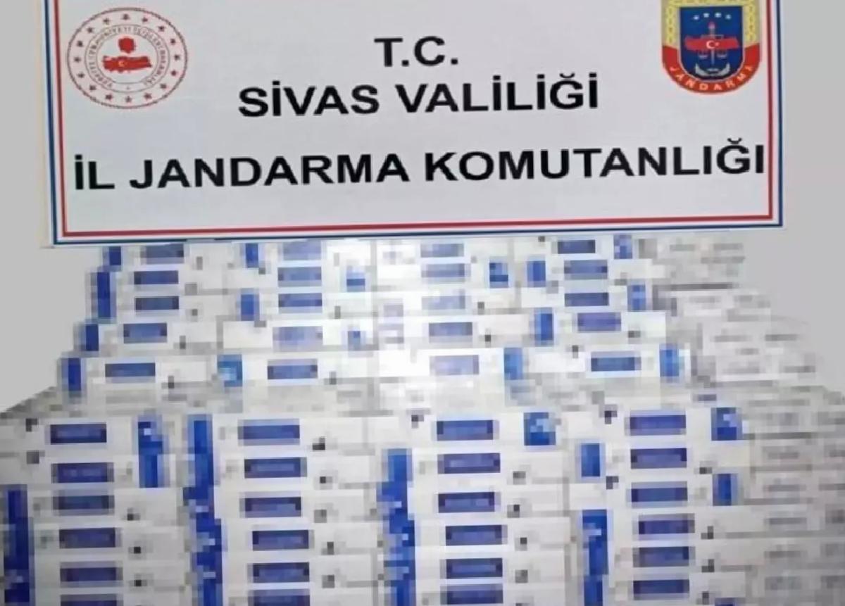 Sivas’ta Kaçak Sigara Operasyonu