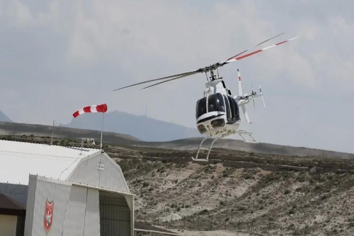 Sivrihisar’da Gençler Helikopterle Uçtu