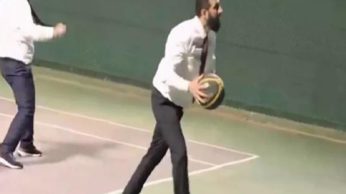 Suriye lideri Ahmed Şara, Hasan Şeybani ile basketbol oynadı