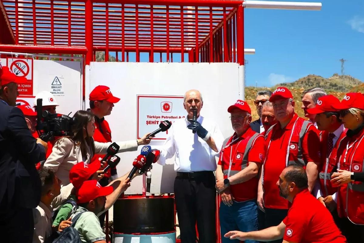 TBMM Başkanı Kurtulmuş, Şırnak Gabar Dağı’ndaki petrol akışını izledi Açıklaması