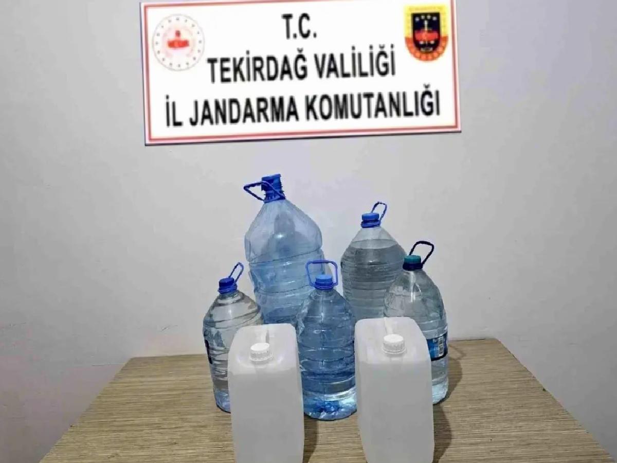 Tekirdağ’da Kaçak İçki ve Silah Operasyonu