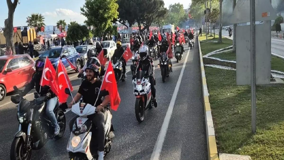 Tekirdağ’da Motosiklet Korteji ile 19 Mayıs Coşkusu
