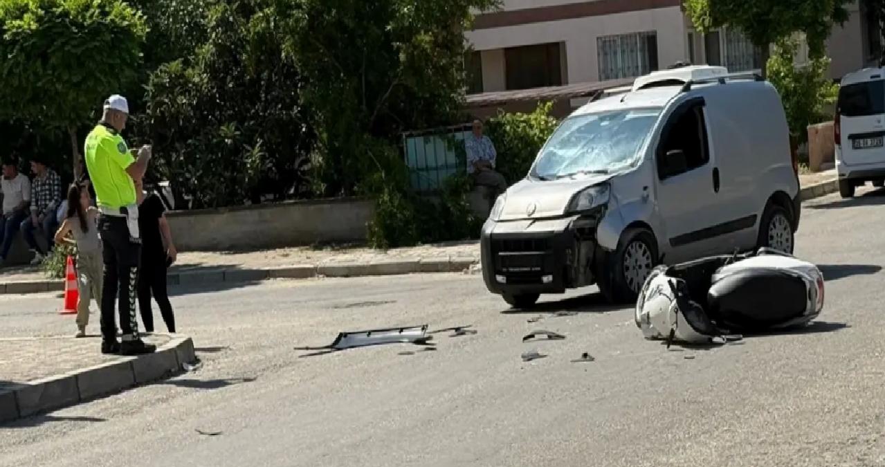 Tire’de Motosiklet Kazası: İki Yaralı