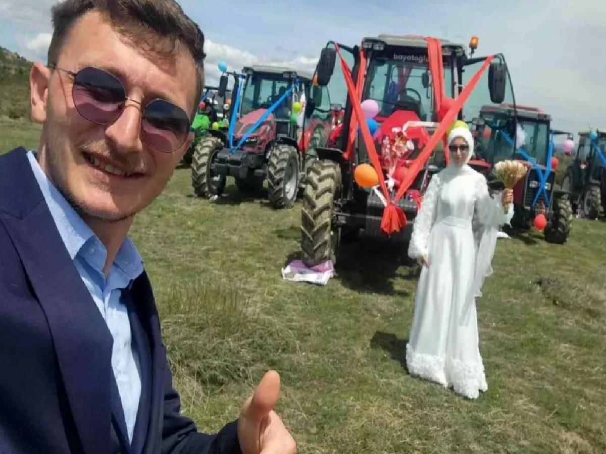 Traktörle Düğün Eğlencesi