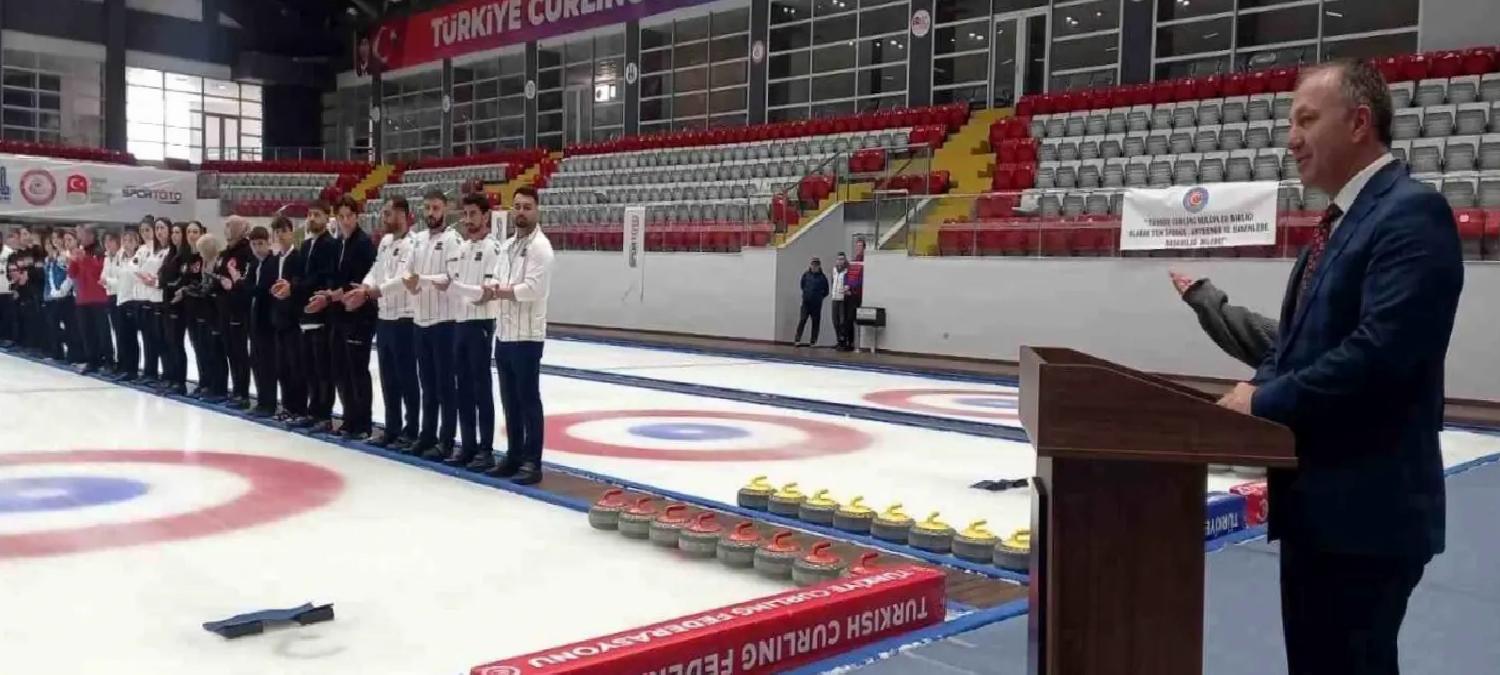 Uluslararası Curling Open Cup Erzurum’da Başladı