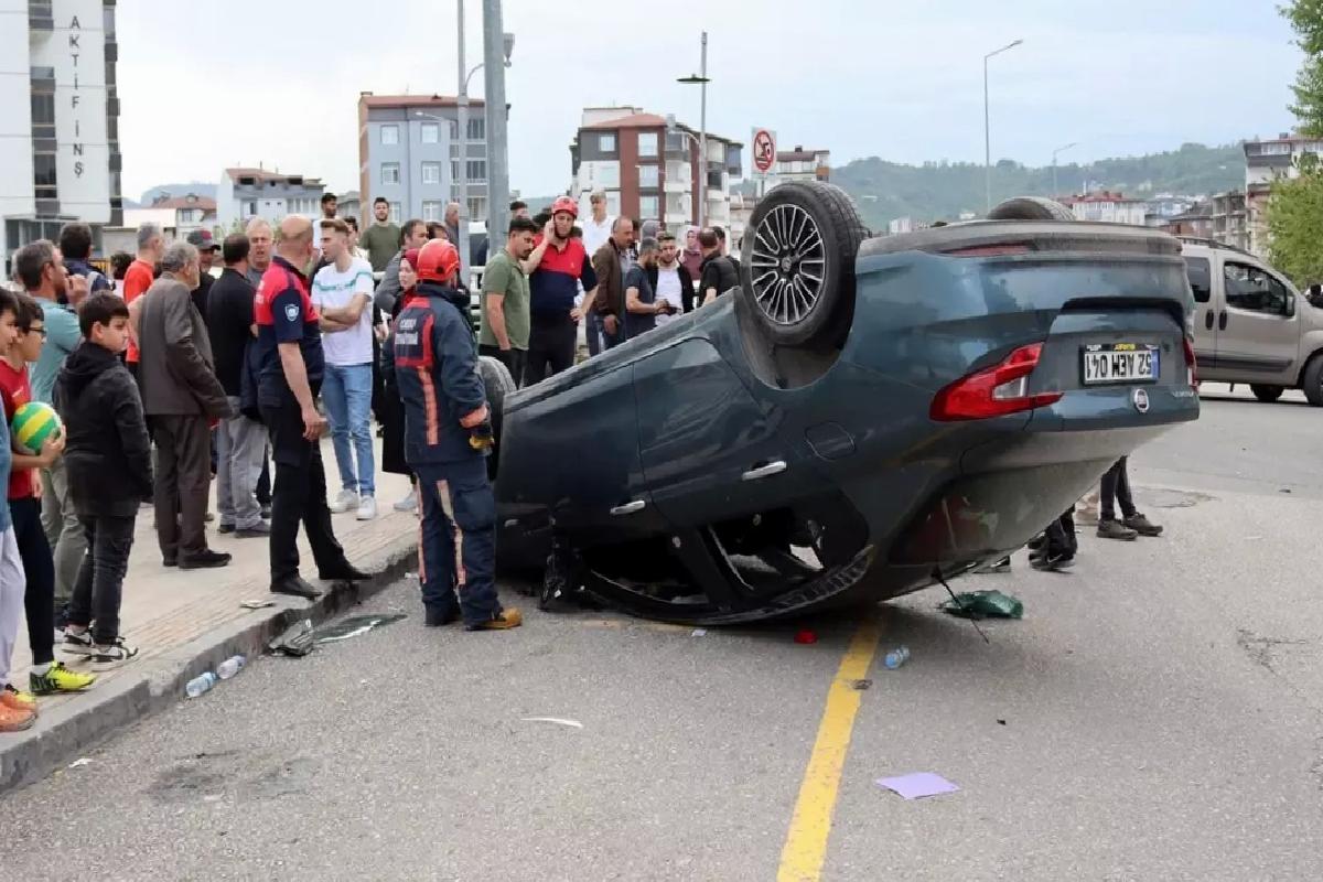 Ünye’de Trafik Kazası: 5 Yaralı