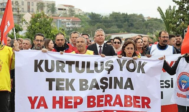 Urla’da işçiye çifte bayram