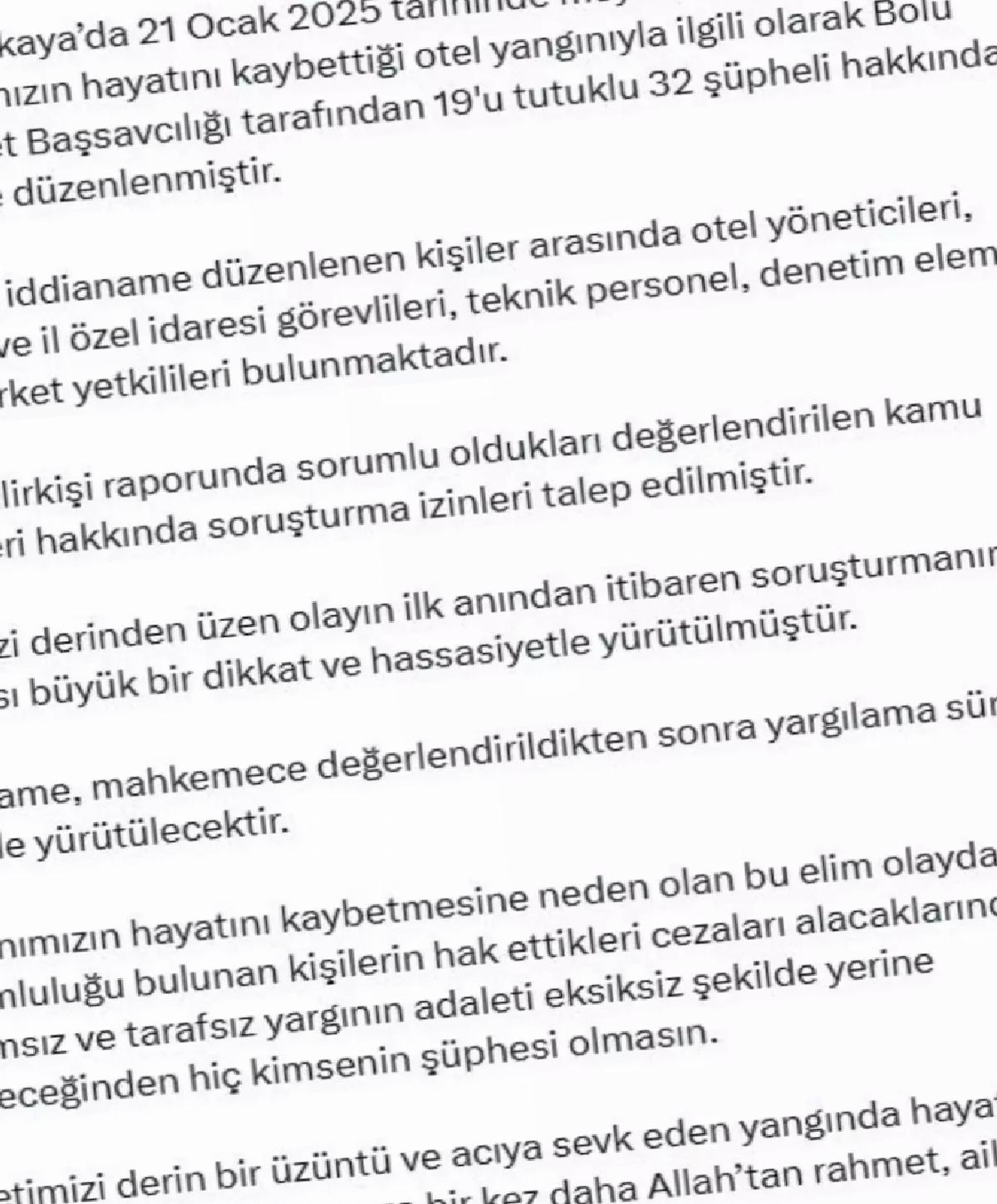 Yangın Faciasında Sorumlular Hakkında İddianame