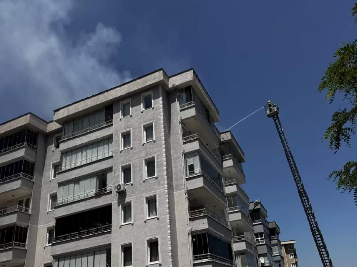Yıldırım’da Binada Yangın