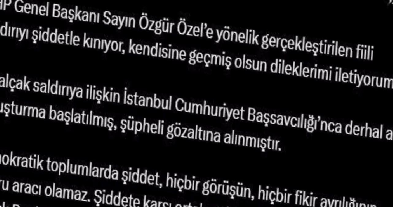 Yılmaz Tunç’tan Özgür Özel’e Geçmiş Olsun