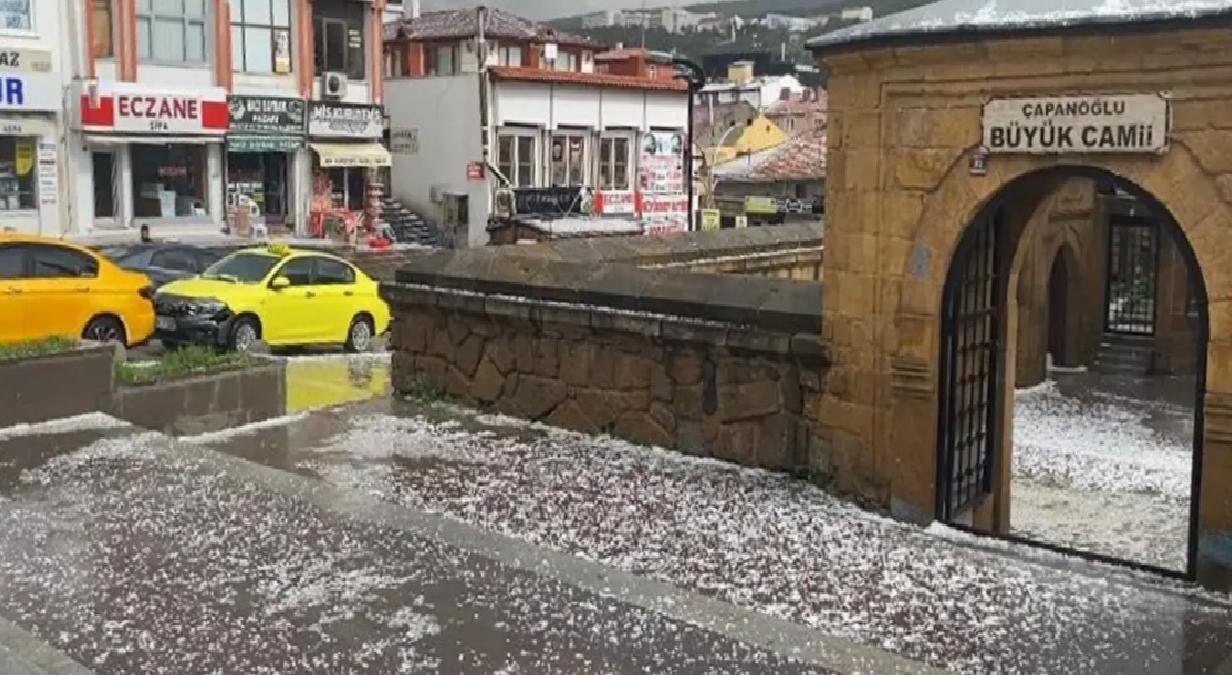 Yozgat’ta Dolu ve Sağanak Yağış!