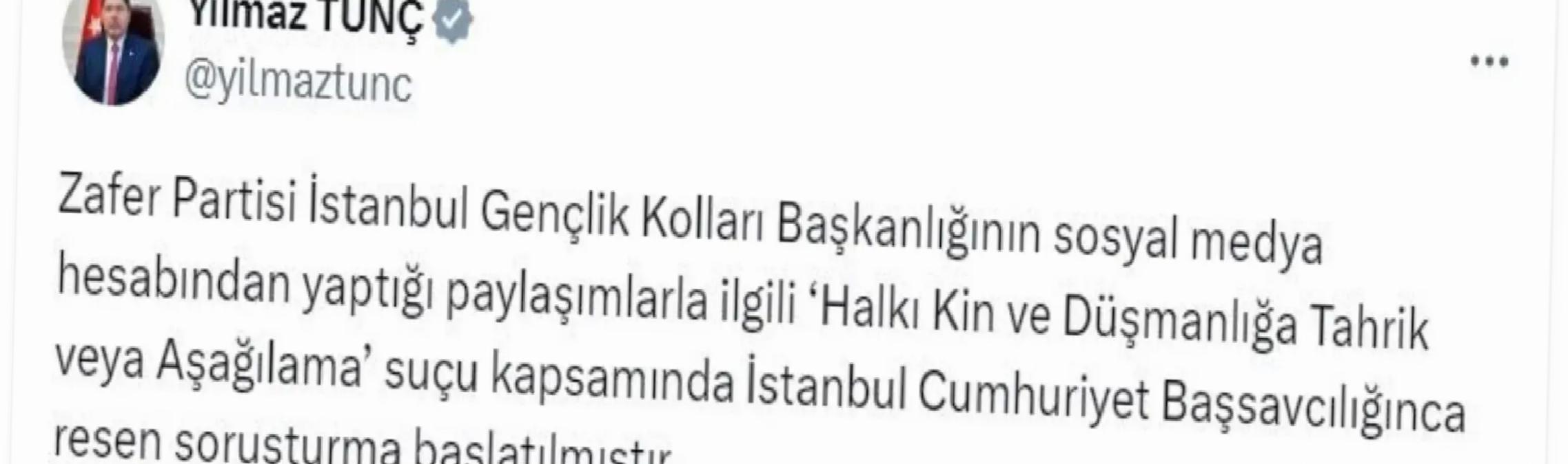 Zafer Partisi’ne Soruşturma