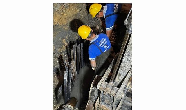 Zarar gören kollektör hattı onarıldı